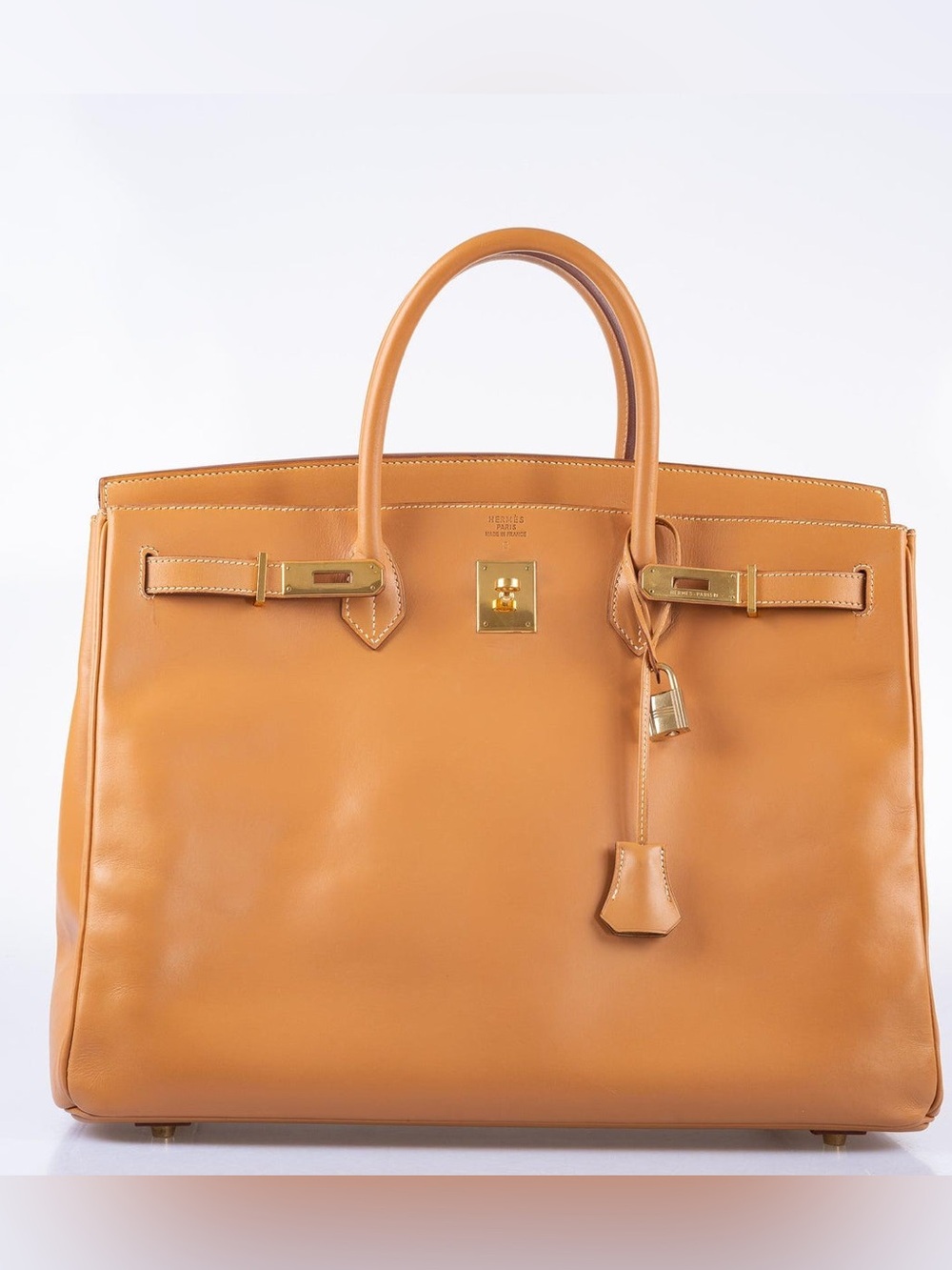 H BIRKIN 35 HAAS BARENIA ®️ FAUVE SMOOTH GOLD plated GHW vache naturelle sable